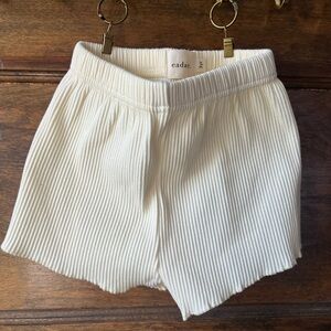 Eadaie | Kids Cream Ribbed Shorts (3y) NWOT
